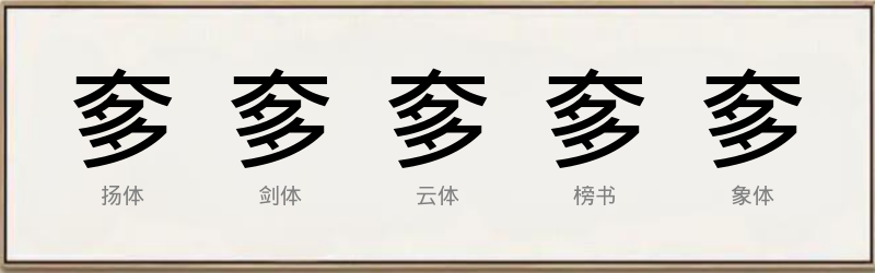 奓