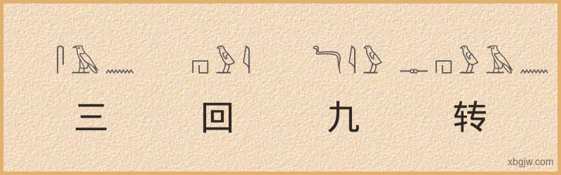 “三回九转”古埃及象形文字