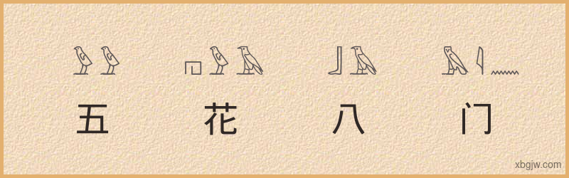 “五花八门”古埃及象形文字