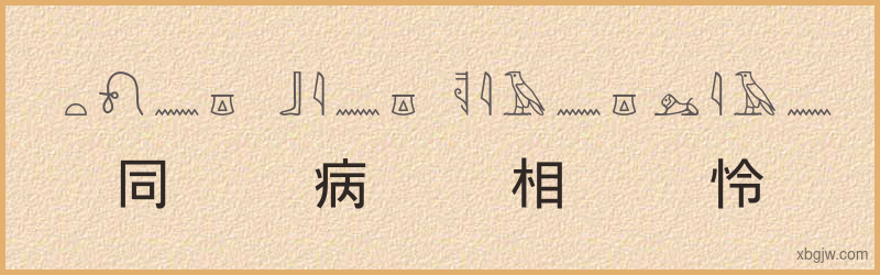 “同病相怜”古埃及象形文字