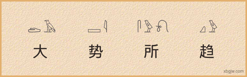 “大势所趋”古埃及象形文字