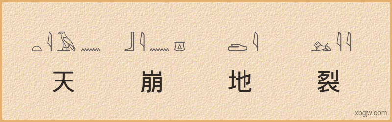 “天崩地裂”古埃及象形文字