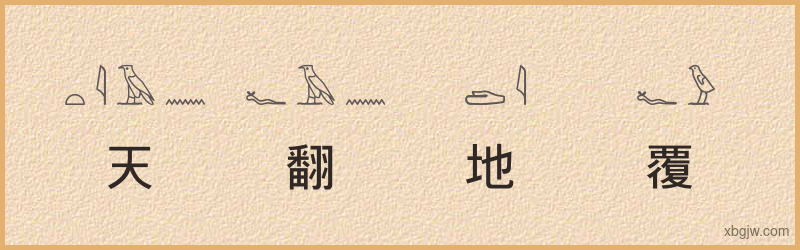 “天翻地覆”古埃及象形文字