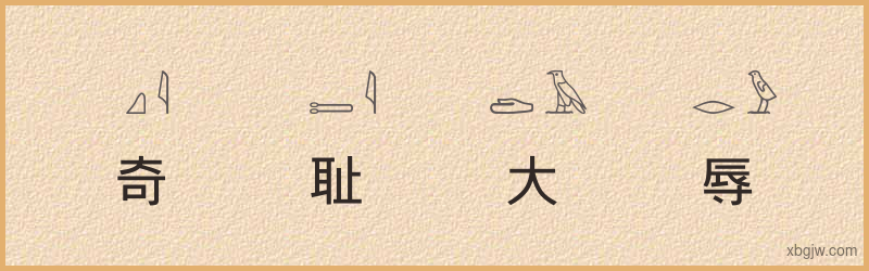 “奇耻大辱”古埃及象形文字