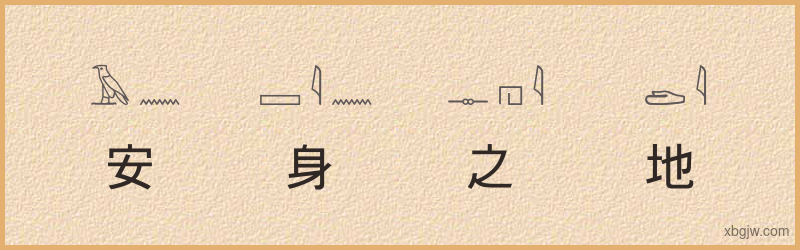 “安身之地”古埃及象形文字