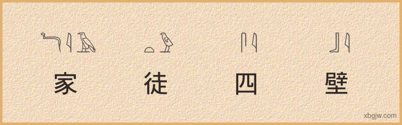 “家徒四壁”古埃及象形文字