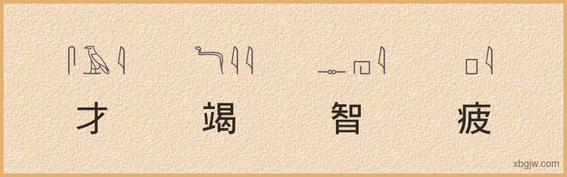 “才竭智疲”古埃及象形文字