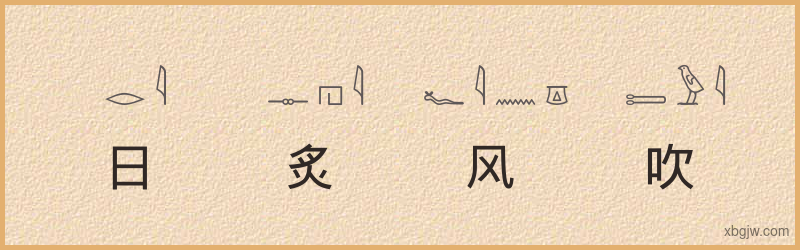 “日炙风吹”古埃及象形文字