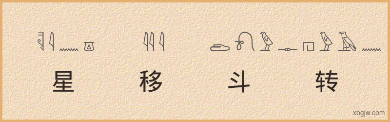 “星移斗转”古埃及象形文字