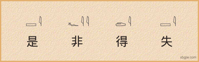 “是非得失”古埃及象形文字