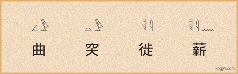 “曲突徙薪”古埃及象形文字