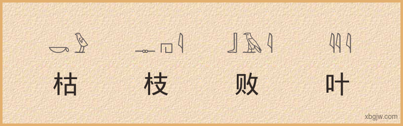 “枯枝败叶”古埃及象形文字