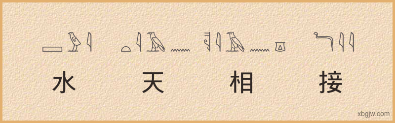 “水天相接”古埃及象形文字