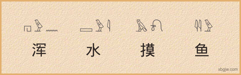 “浑水摸鱼”古埃及象形文字