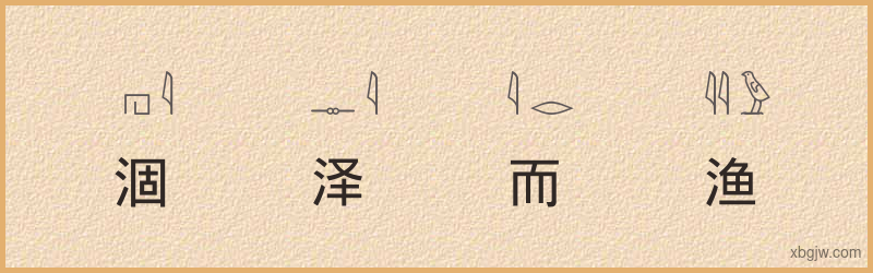 “涸泽而渔”古埃及象形文字