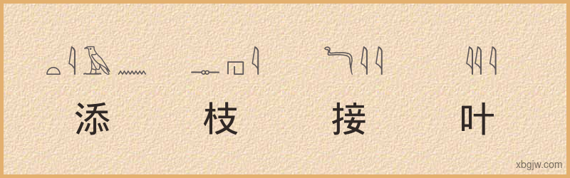 “添枝接叶”古埃及象形文字