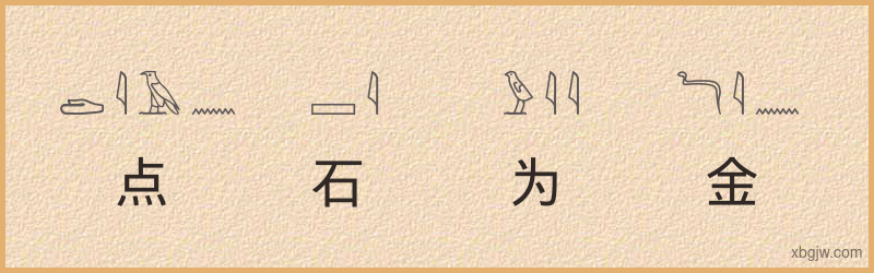 “点石为金”古埃及象形文字