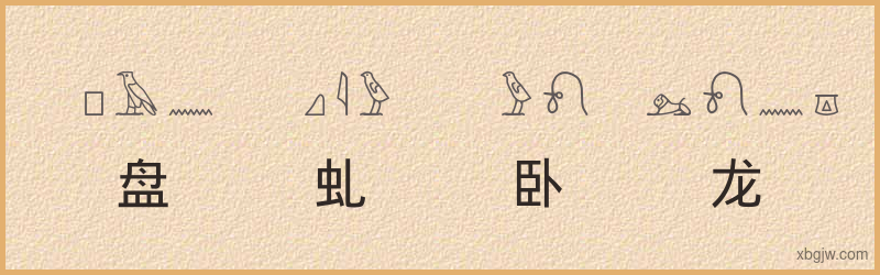 “盘虬卧龙”古埃及象形文字