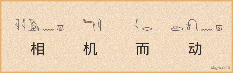 “相机而动”古埃及象形文字