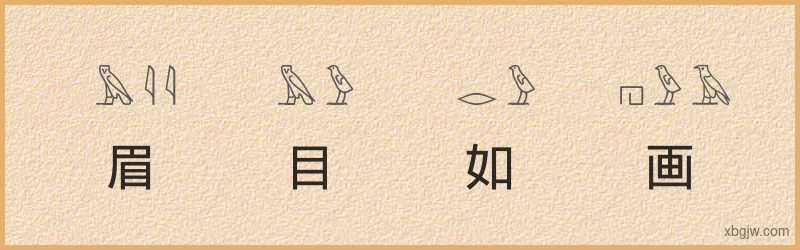 “眉目如画”古埃及象形文字