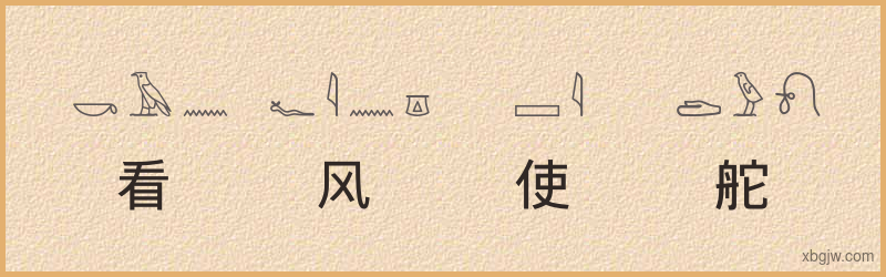 “看风使舵”古埃及象形文字