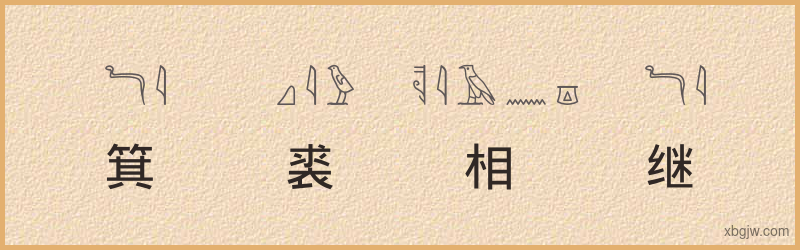 “箕裘相继”古埃及象形文字