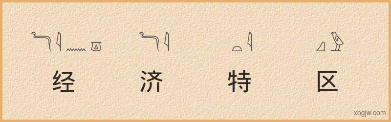 “经济特区”古埃及象形文字