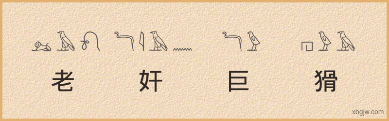 “老奸巨猾”古埃及象形文字