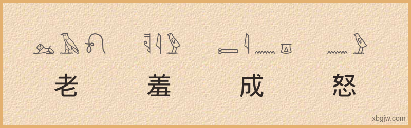 “老羞成怒”古埃及象形文字