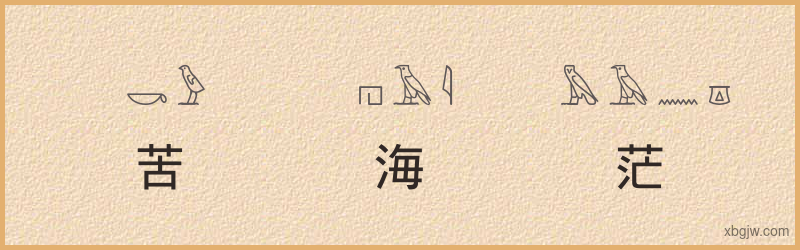 “苦海茫茫”古埃及象形文字