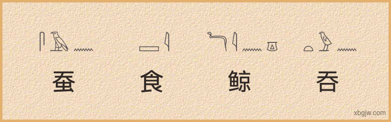 “蚕食鲸吞”古埃及象形文字