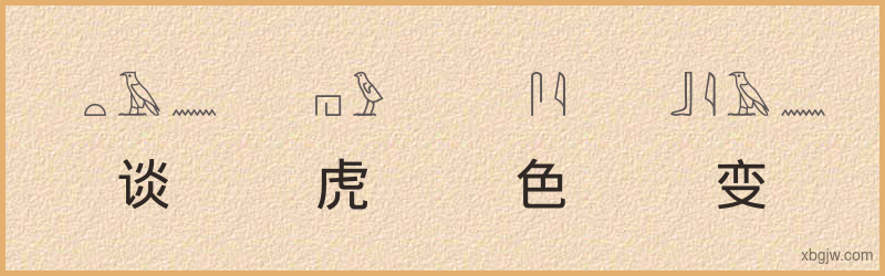 “谈虎色变”古埃及象形文字