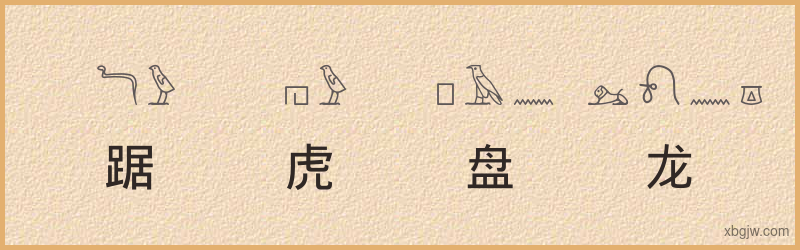 “踞虎盘龙”古埃及象形文字