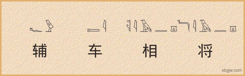 “辅车相将”古埃及象形文字