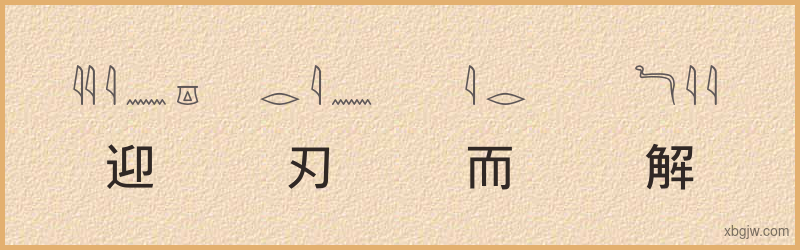 “迎刃而解”古埃及象形文字