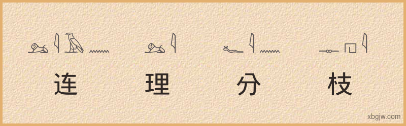 “连理分枝”古埃及象形文字