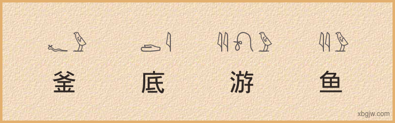 “釜底游鱼”古埃及象形文字