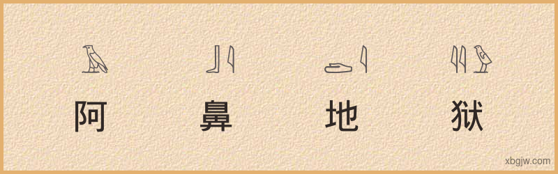 “阿鼻地狱”古埃及象形文字