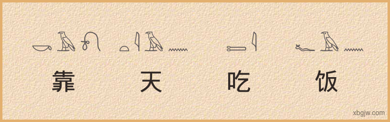 “靠天吃饭”古埃及象形文字