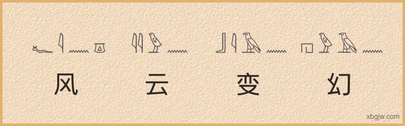 “风云变幻”古埃及象形文字