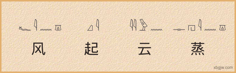 “风起云蒸”古埃及象形文字