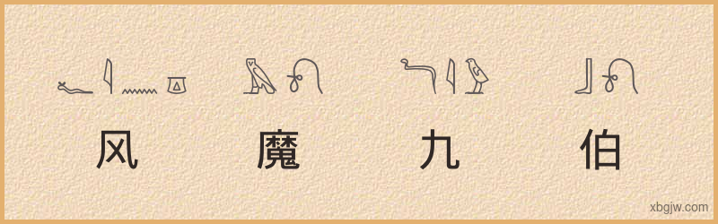 “风魔九伯”古埃及象形文字