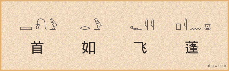 “首如飞蓬”古埃及象形文字