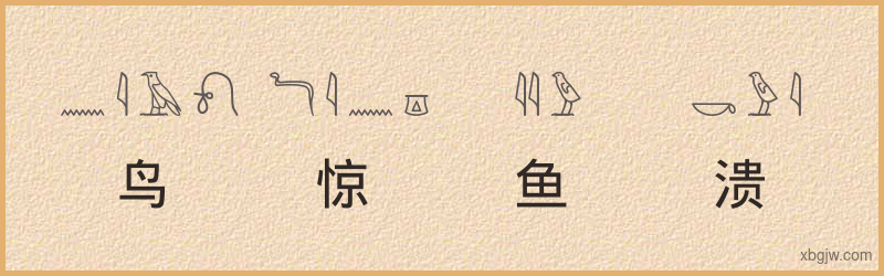 “鸟惊鱼溃”古埃及象形文字