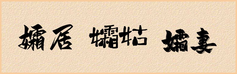 孀字组词